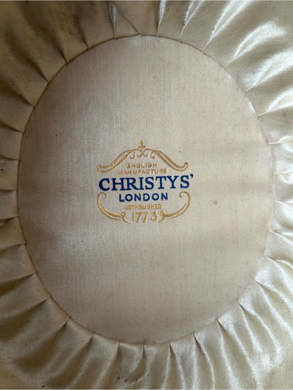 Christys' London Vintage Fur-Felt Bowler Hat with Cream Silk Lining (pre-1940s)